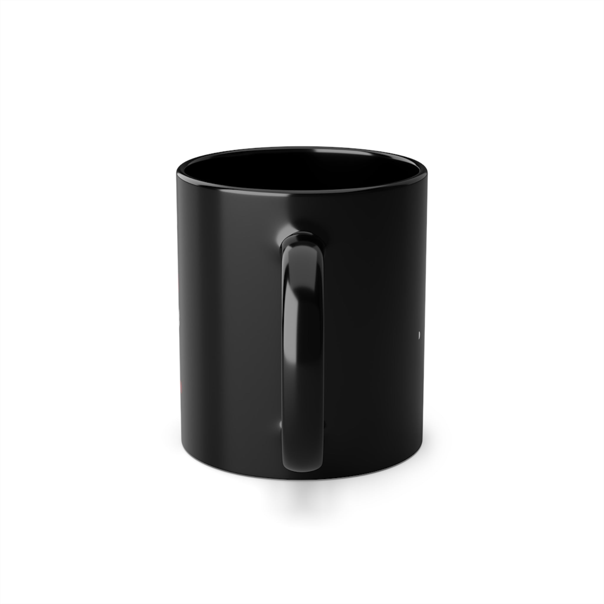 Black Dochi Red Ceramic Mug
